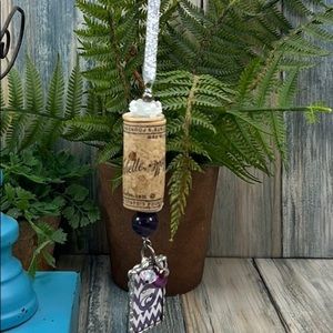 ⭐️Wine cork Christmas tree ornament purple ksu k-state wildcats emaw